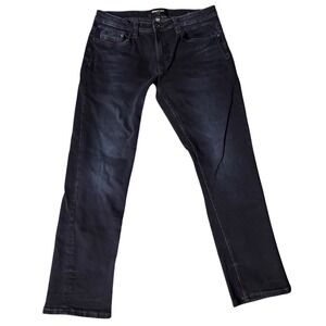 Kenneth Cole New York Mens Slim Fit Jeans 32x30 Dark Wash Indigo Denim Stretch